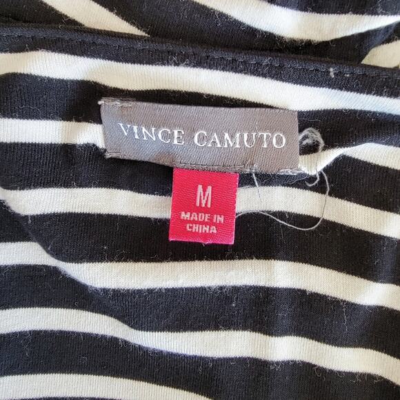 Vince Camuto Striped Scoopneck Midi Sheath Dress - Picture 3 of 4